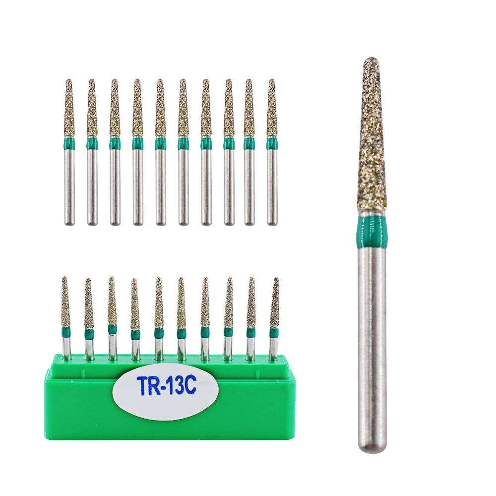 100 Stück/Karton Dental Diamond Bur FG Hoch geschwindigkeit bohrer tr Serie zum Zahn polieren 1,6mm Dental labor Polier werkzeuge – Detail 4