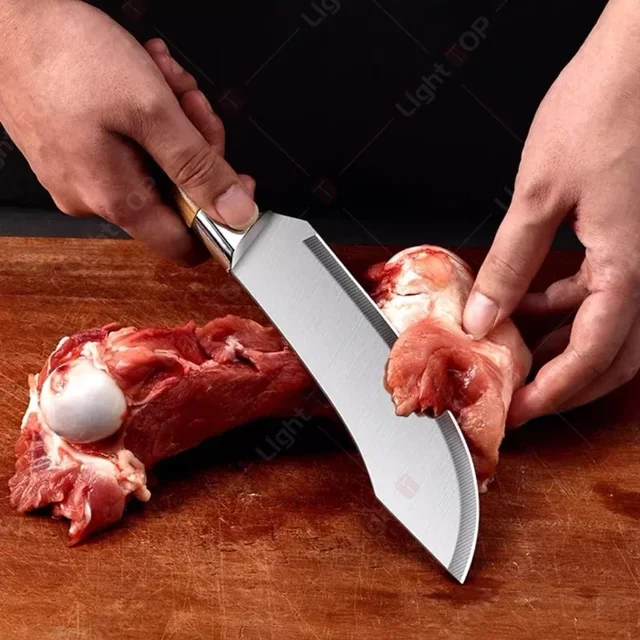 Coltello da cucina Coltello da chef per maiali Coltello multiuso per mannaia Coltello da macellaio Coltelli da cucina e accessori in acciaio inossidabile 2