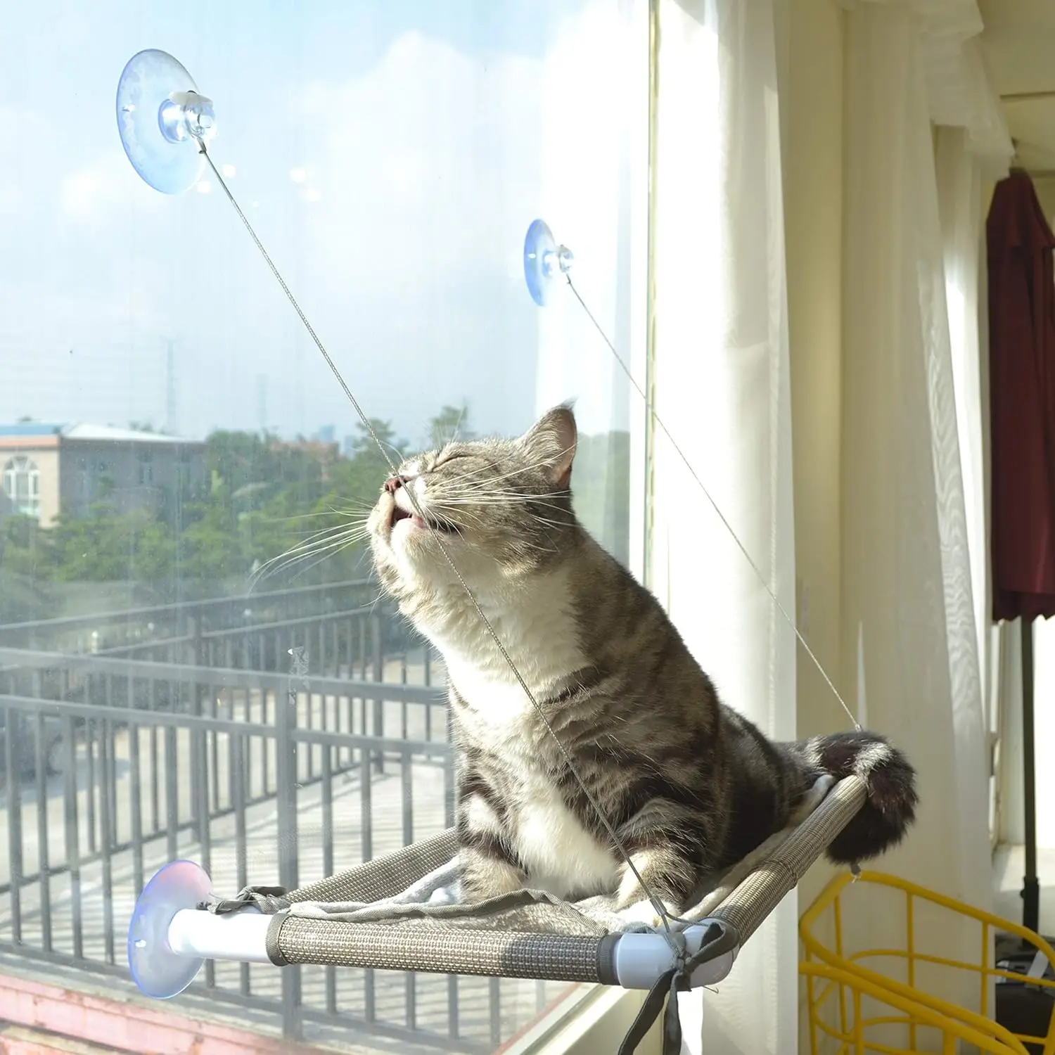 

Подвесная кошачья кровать-гамак, подвесная кошачья кровать, для котят, подъемное сиденье, вес 20 кг, аксессуары для домашних животных