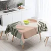 Morandi Ins Style Tablecloth Abstract Art Design 2025 New Geometric Pattern Decorative Tablecloth for Coffee Shop 4