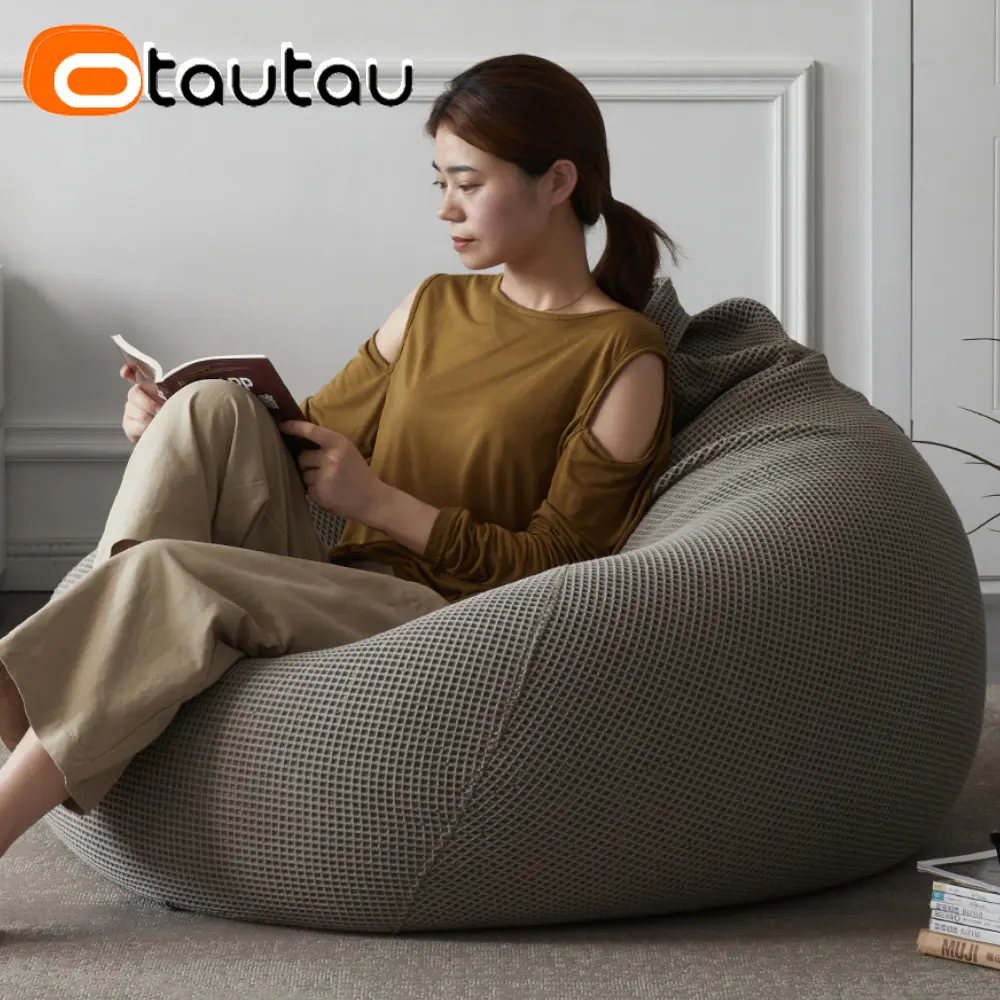 Koo Izzy Cotton Canvas Teardrop Bean Bag Black