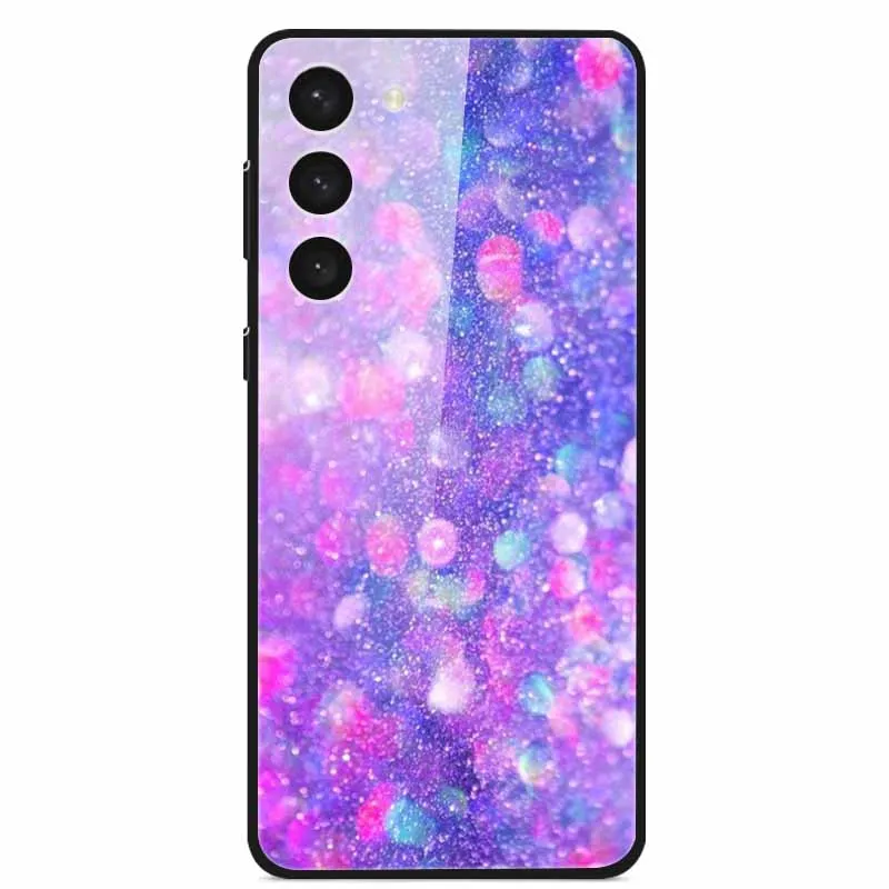 Premium Tempered Glass Case with Space-Themed Design and Enhanced Bumpers