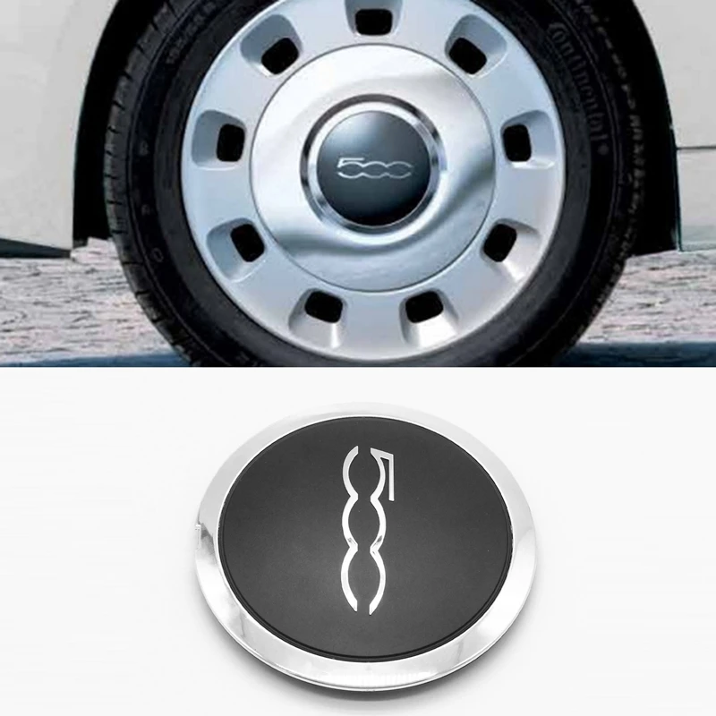 133mm Hubcap For Fiat 500 Wheels Centre Hub Caps 68078419ac 68078421ac