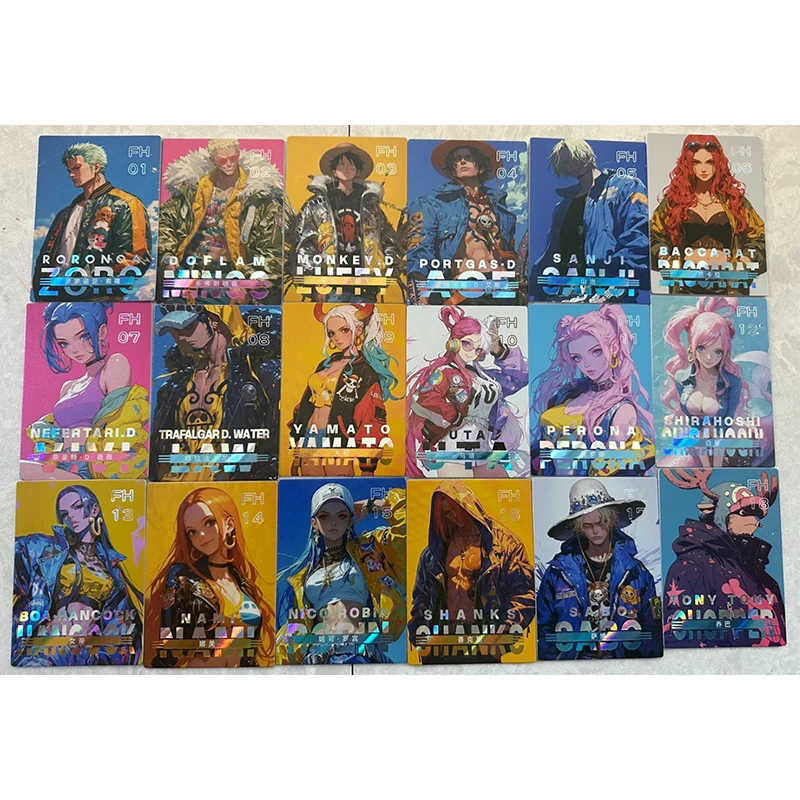 Anime One Piece FH XB XD XJ SR Series Collectible Cards Yamato Hancock Zoro Luffy Robin Perona Uta Shanks Birthday Gifts Toys