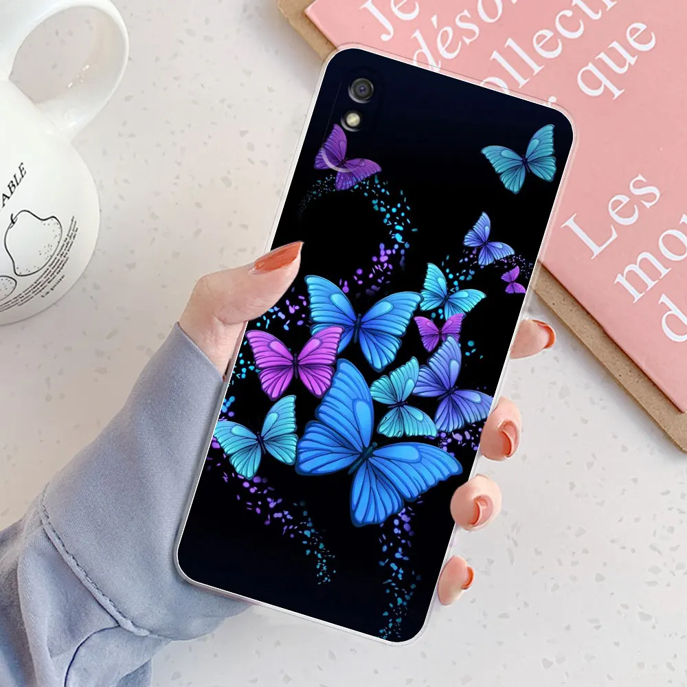 Funda de silicona para Xiaomi Redmi 9C Nfc 9A 9AT, Color caramelo, mate,  suave, funda trasera de Tpu - AliExpress