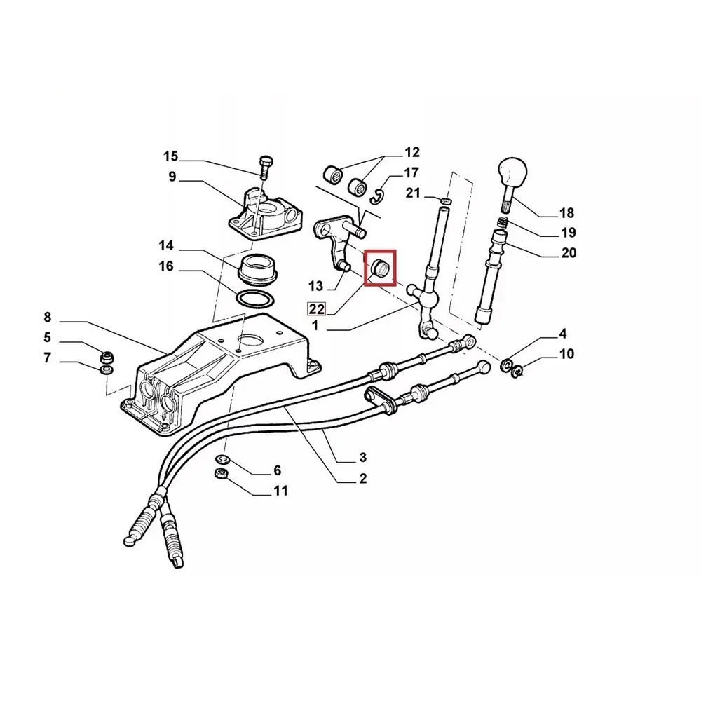 Gear Lever Linkage Bush For Alfa Romeo 145 146 147 156 166 Manual Transmission Selector Repair Pivot Grommet Shifting Issue Fix
