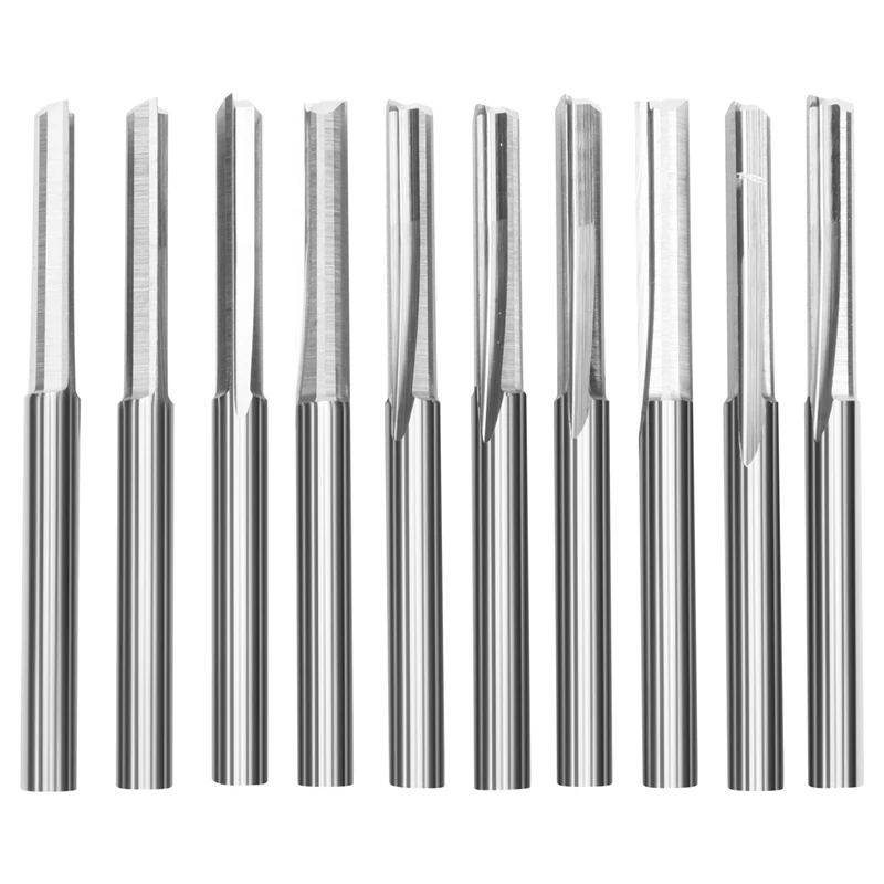 

Фрезы ЧПУ с 2 канавками, 3,175 мм, 10 шт.