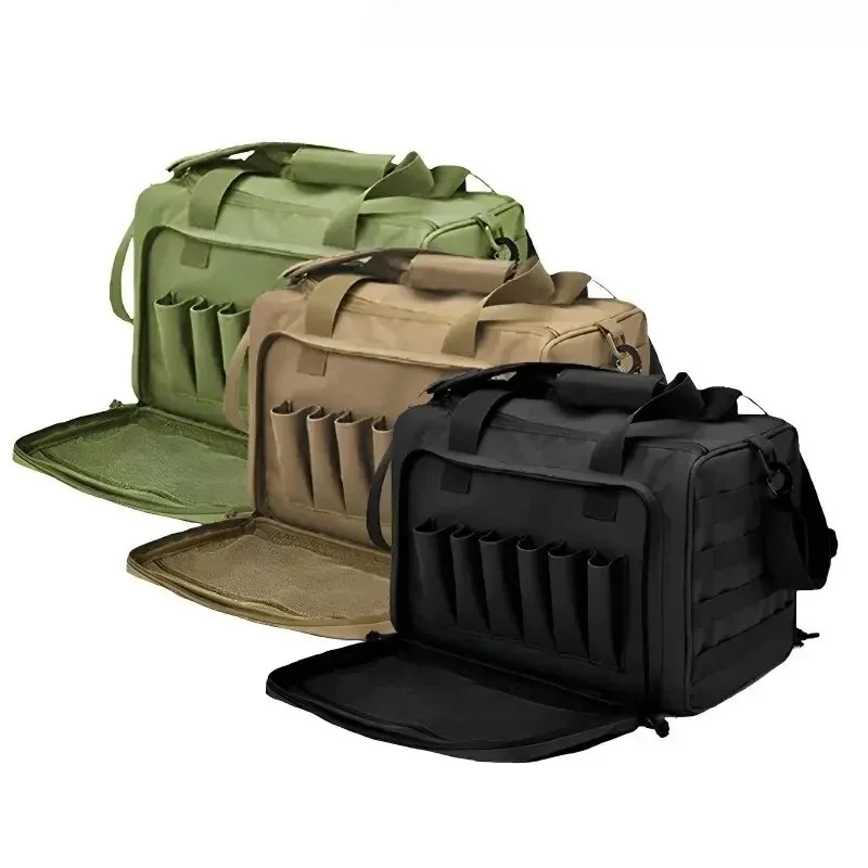 Gun Bag Gun Range Storage Bag with MOLLE System Durable Shoulder Pack for Outdoor Equipment & Accessories