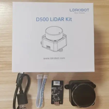 LDROBOT D500 lidar kit TOF laser Radar Lidar Scanner 360° 60000Lux support ROS1 ROS2 for Indoor and outdoor replace D300 kit image 2