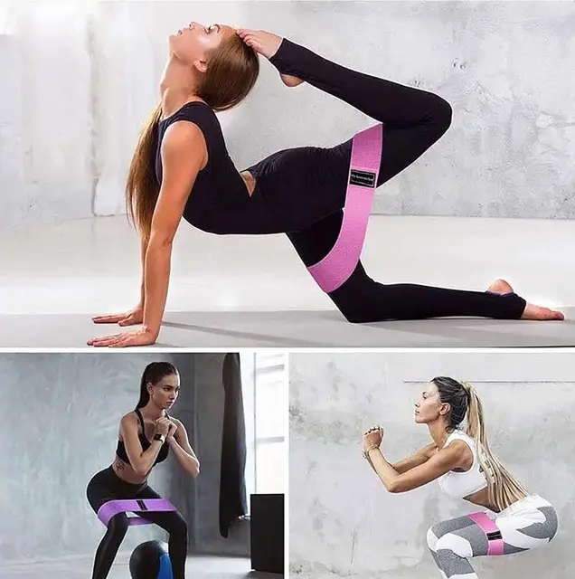 Resistance Bands, Exercise Workout Bands for Women and Men, 3 Set of Stretch Bands for Booty Legs, Pilates Flexbands 6