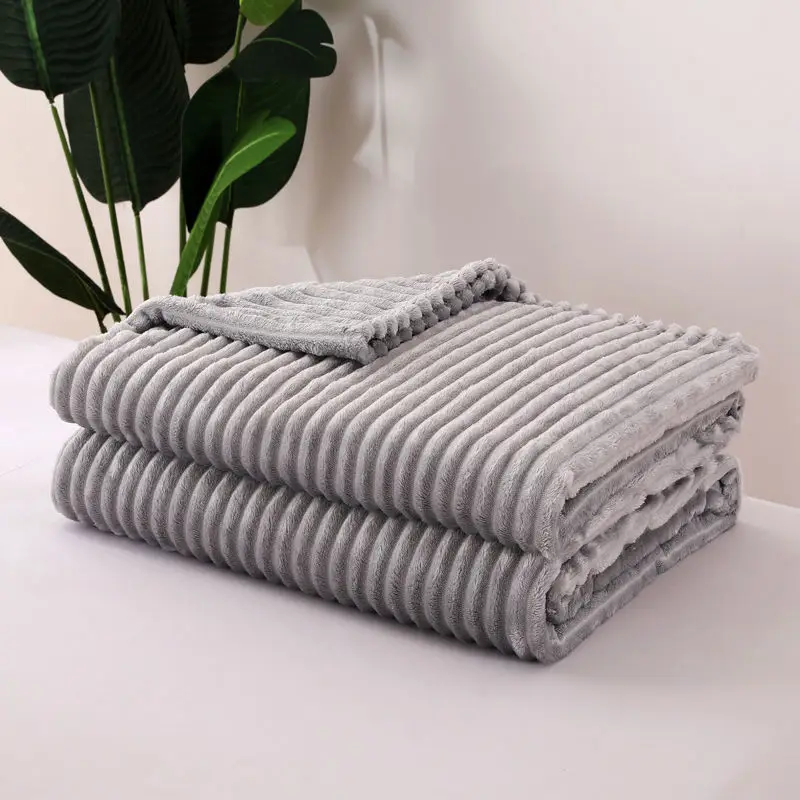 

Four Seasons General Fleece Blanket Office Blanket Single Double Student Dormitory Warm Thin Casual Sheets