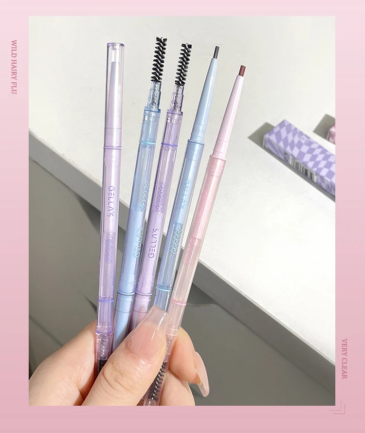 Ultra Fine Double-ended Eyebrow Pencil Waterproof Long Lasting_voghion.com