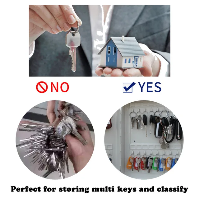 Key Safe Box New Multi Keys Storage Box Password Spare Car Keys Storage Organizer Box for Home Office Factory Store Use 5