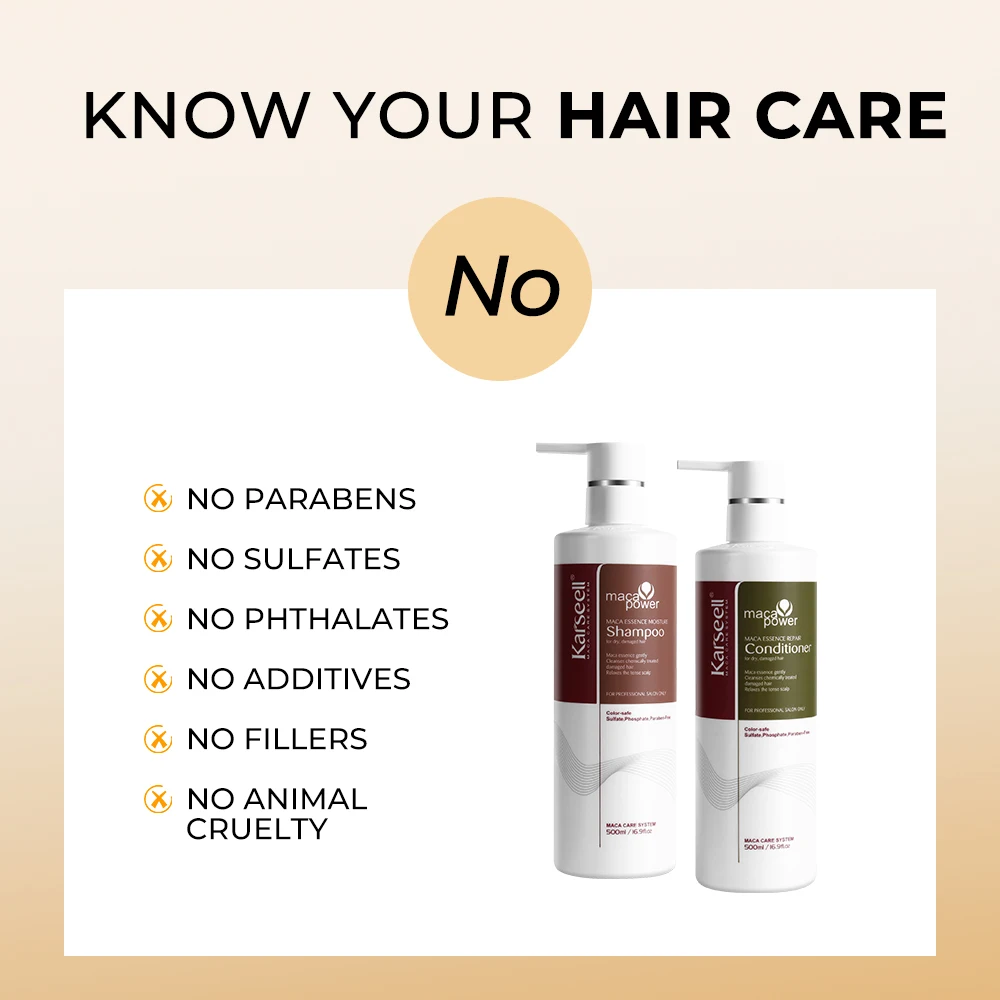 Karseell Trattamento per capelli al collagene Riparazione, shampoo e balsamo per capelli secchi e danneggiati Tutti i tipi di capelli Regalo per la cura dei capelli - immagine 5