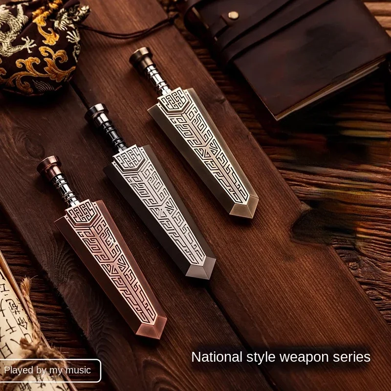 

WANWU EDC меч, прижимные и вращающиеся украшения, металлическая игрушка