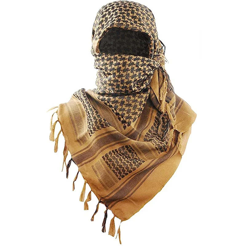 Tactical Arab Keffiyeh Shemagh Scarf Cotton Winter Shawl Neck