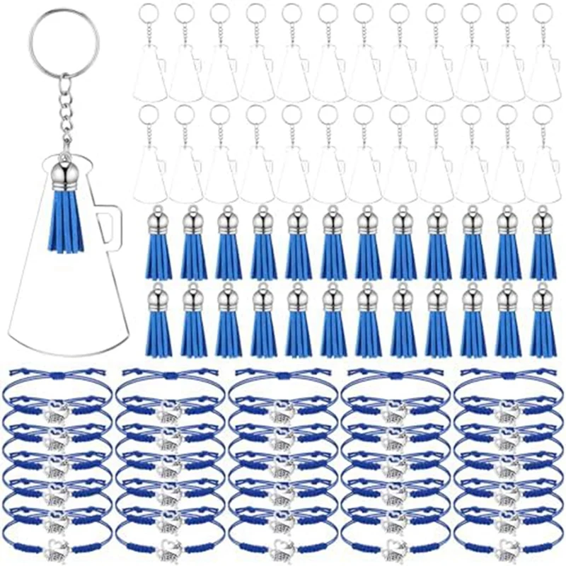 

Cheerleader Gifts 24 Acrylic Cheer Key Chains With 24 Cheer Bracelets For Boys Girls Cheerleader Gifts Durable