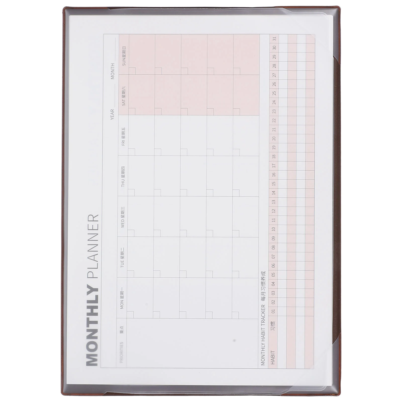 

Desk Blank Calendar Sheet Monthly Planner Notepad Blank Calendar Planning Notepad