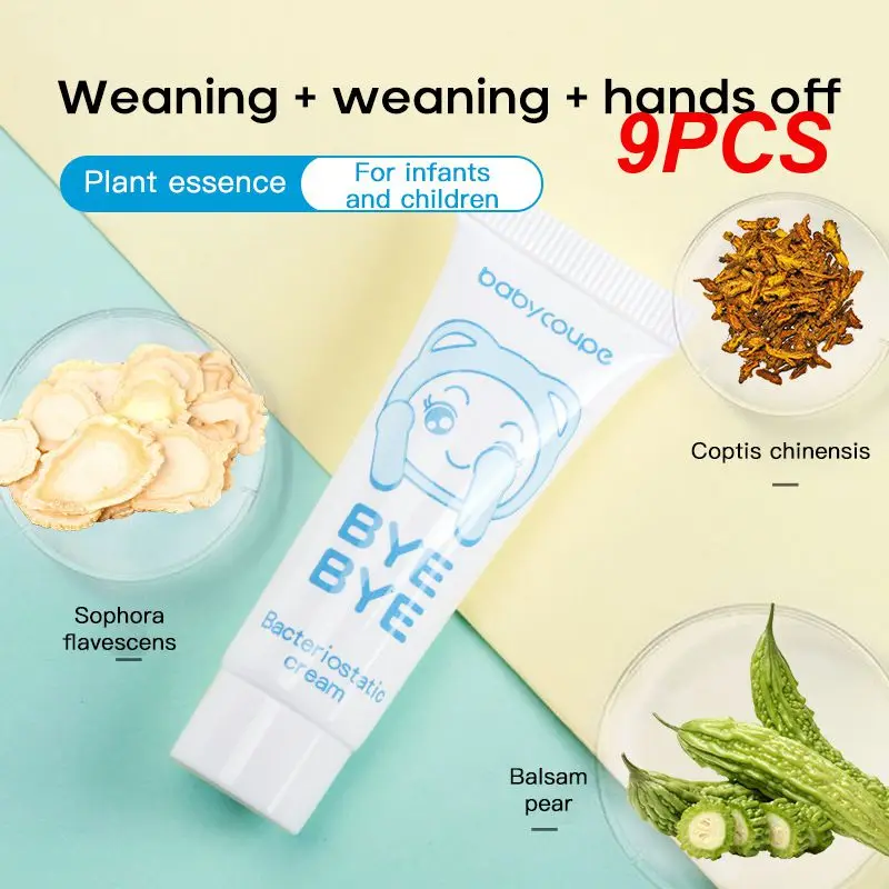 

9PCS Bitter Water Prevent Children From Biting Their Nails Nail Cream Safe And Non-toxic Stop Thumb Sucking For Kids Toddlers