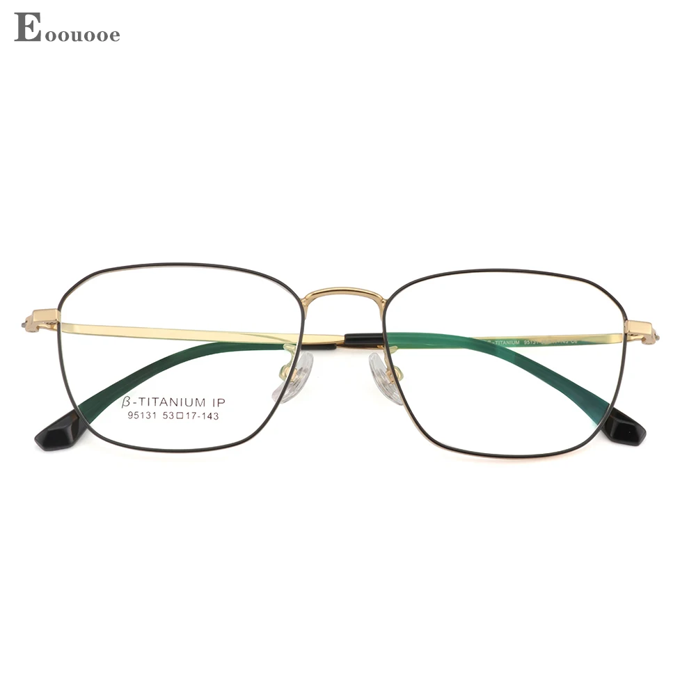 

Women Men Glasses Frame Titanium Fashion Polygon Eyeglasses Ultralight Optical Myopia Hyperopia Clear Lens Prescription