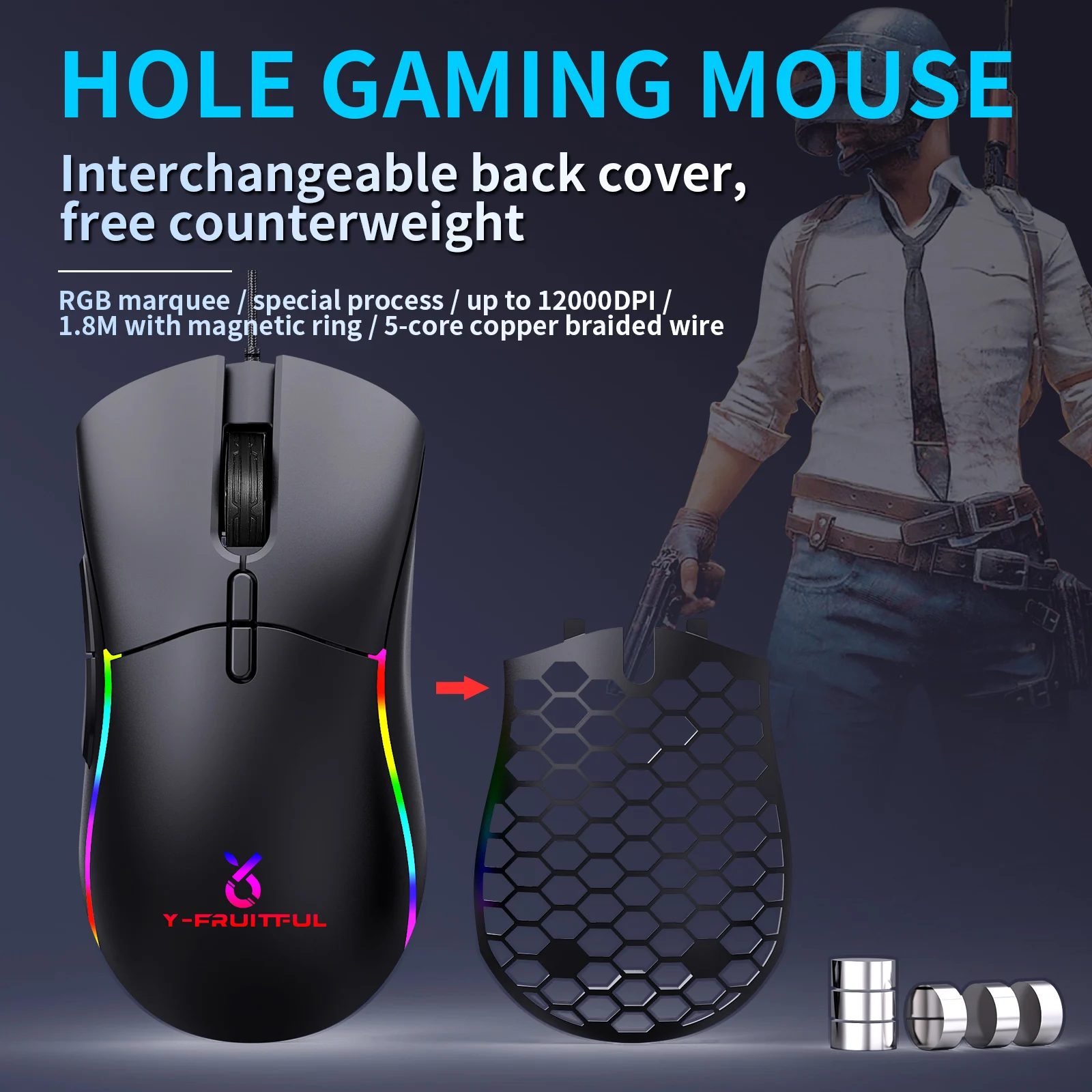 USB Wired Gaming Mouse with1200DPI Adjustable 6 Buttons Optical Professional Gamer Mouse PC - AliExpress