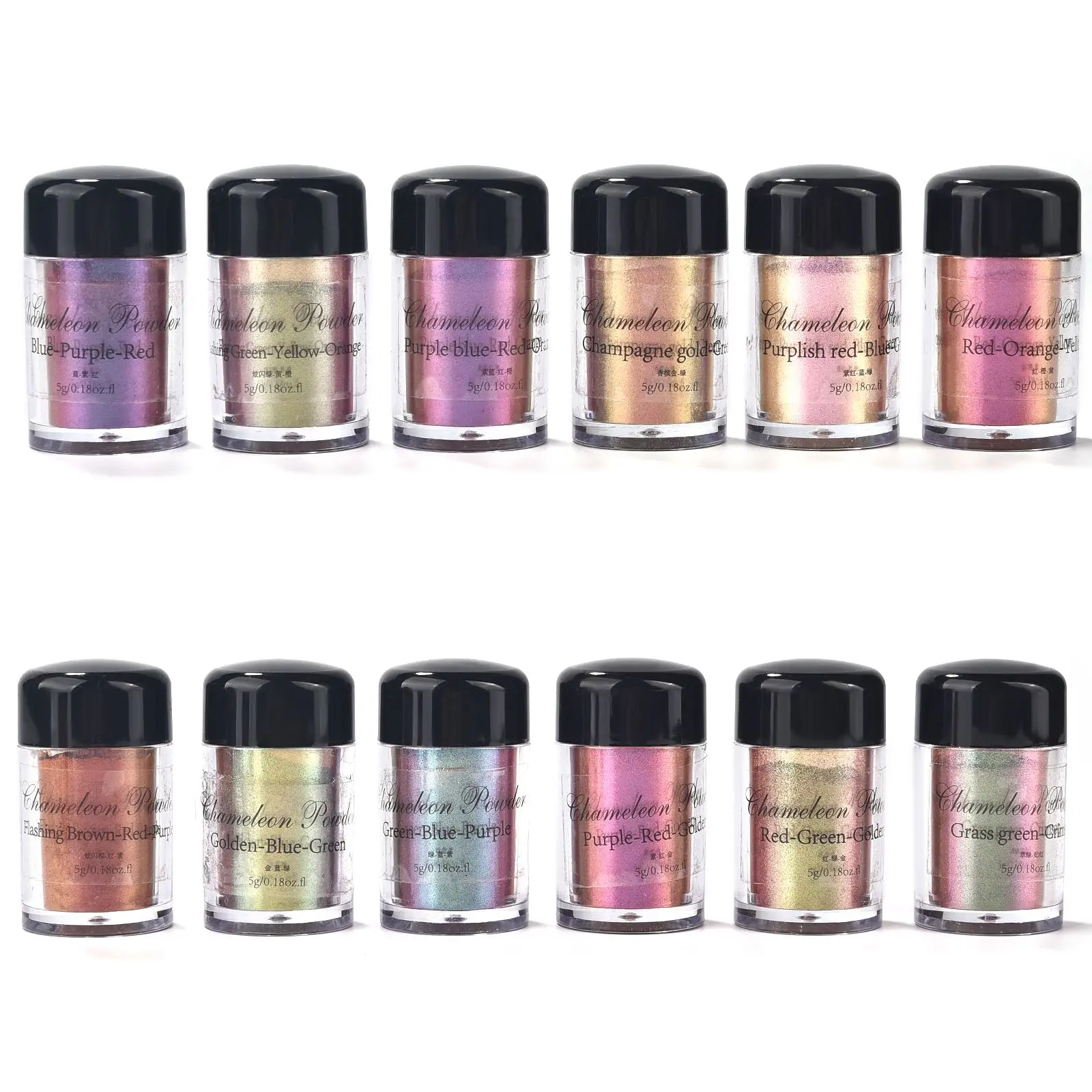 Chameleon Mica Powder Color Shift Pigment Powder for Epoxy Resin Painting Soap Making Bath Bombs Candle Making Dyes 5g