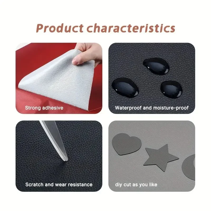 Faux Leather Repair Patch Self Adhesive Sticker Tape For Sofa Couch Car Seats leather repair tape leather repair sticker leather patch leather repair leather repair patch leather repair material self adhesive leather sticker