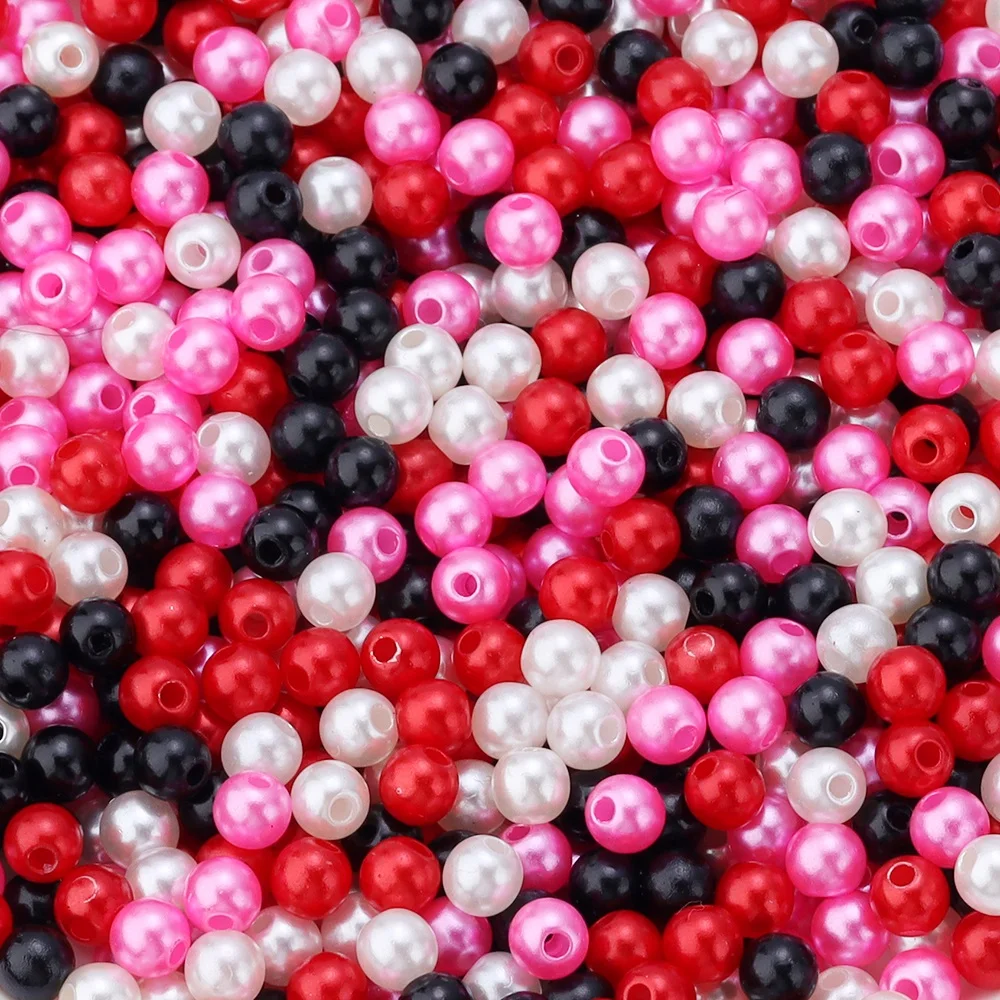 Colorful Acrylic Pearl Beads