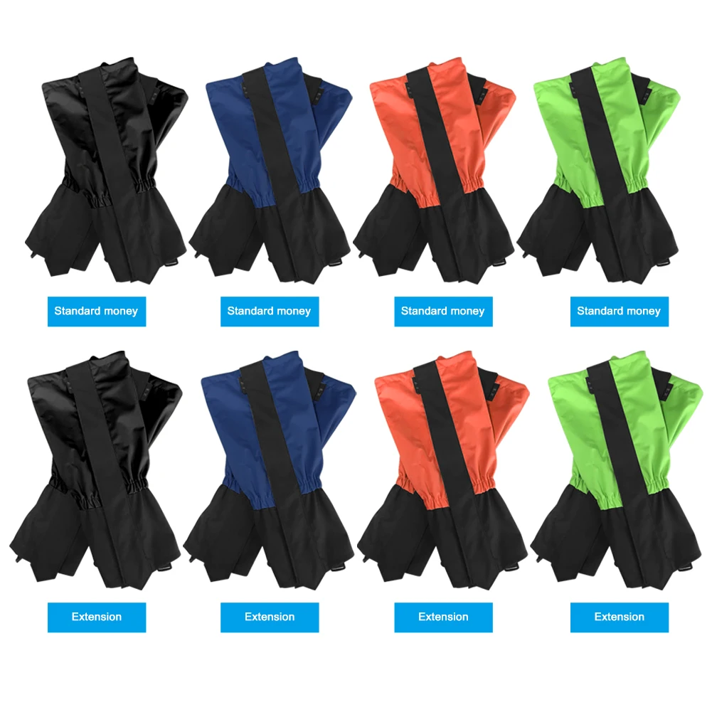 Gaiters 1 pair for Hiking and Travel Climbing Walking Legging Nylon Waterproof Ski Leg Protection Guard Cover