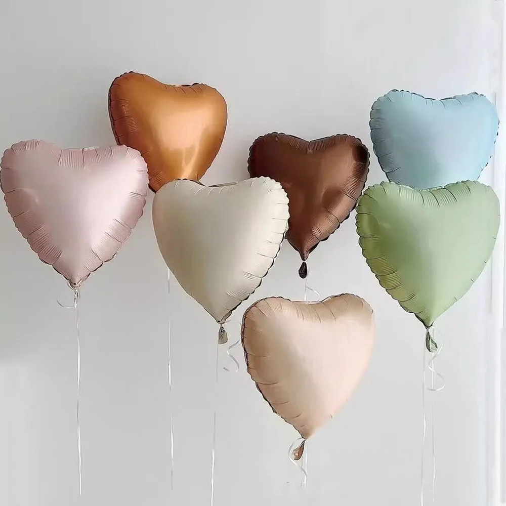 Palloncini Foil A Cuore - 24 Pezzi Bianco E Crema Per San Valentino, Matrimoni E Feste - Foto 6