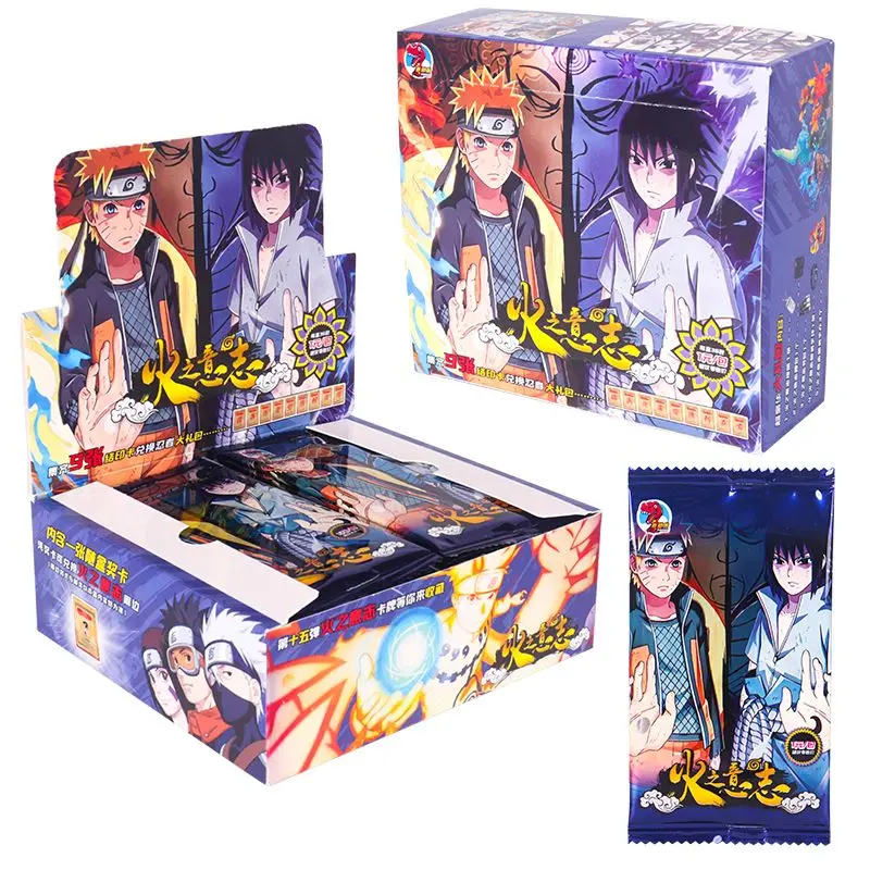 

150/180Pcs Naruto Anime Cards Cartoon Kakashi TCG CP Rare Trading Collection Card Birthday Christmas Gift for Children