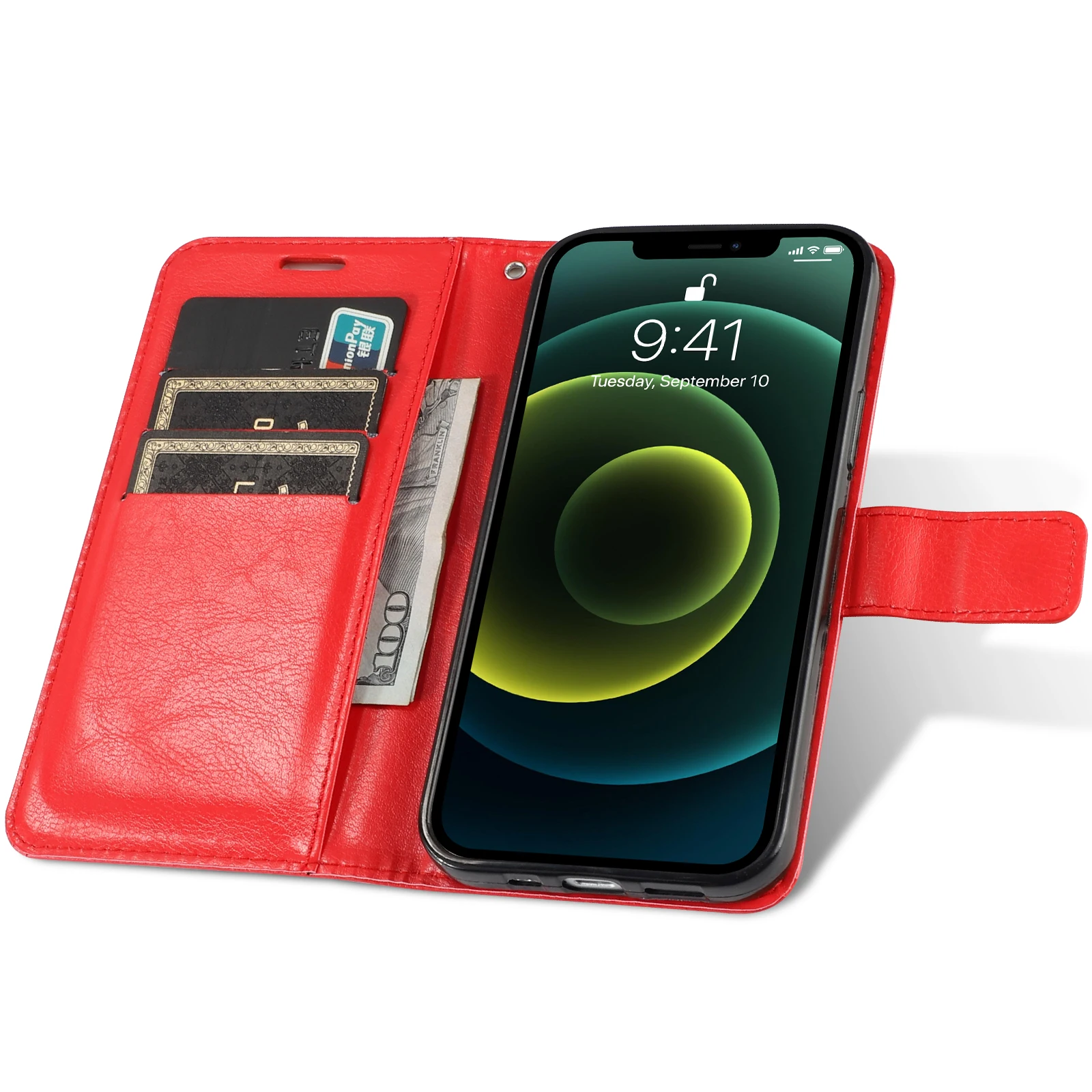 Leather Magnetic Flip Wallet Phone Case Cover