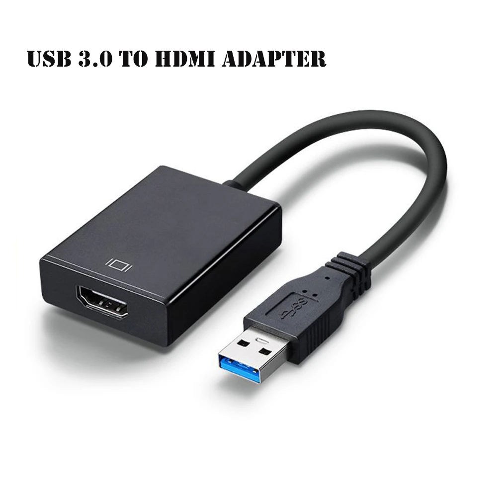 Convertidor multipantalla HD USB 3,0 a HDMI, gráfico para PC, portátil, proyector, HDTV LCD, controlador gratuito|Cables HDMI| - AliExpress