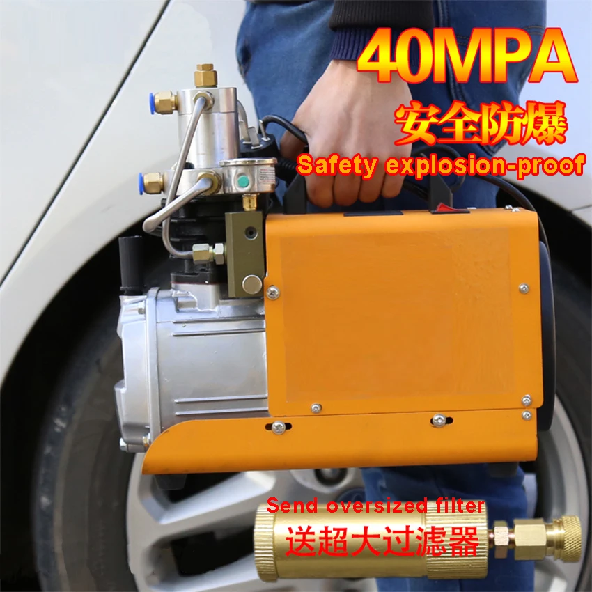 

30MPA 220V 110V Fire Pipeline Air Compressor Diving High-pressure Pump Electric Inflation Pump Scuba Breathing