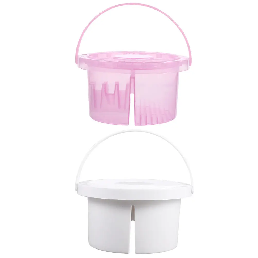 2Pcs 견고한 경량 브러시 세척 용기 페인팅 브러시 클리너 아트 클래스 오일 페인트 워시 배럴 다기능