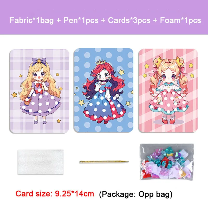 Fabric Art Frenzy: Princess Dress-Up Animal Puzzle & DIY Craft Kit