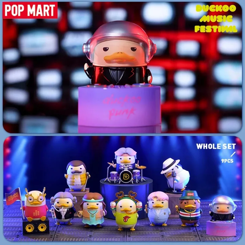 POP MART Duckoo музыкальная Фестивальная серия, женская сумка, игрушки, загадочная коробка, Mistery Caixa, фигурка, Милая модель, подарок на день рождения