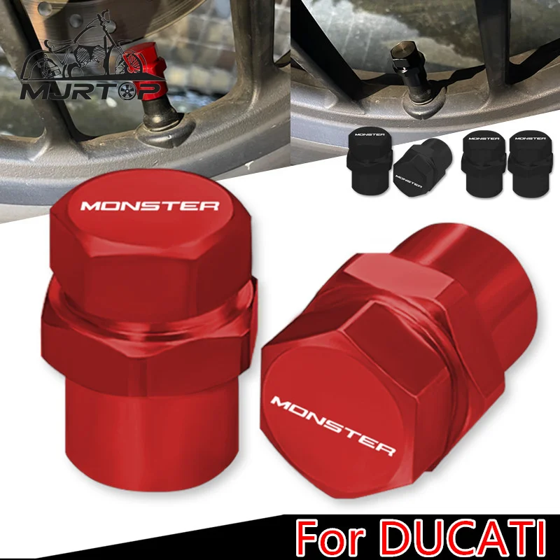

For Ducati Monster 821 696 795 797 600 620 796 800 848 1100 1200 S MONSTER Motorcycle Tyre Valve Air Port Cover Cap Accessories