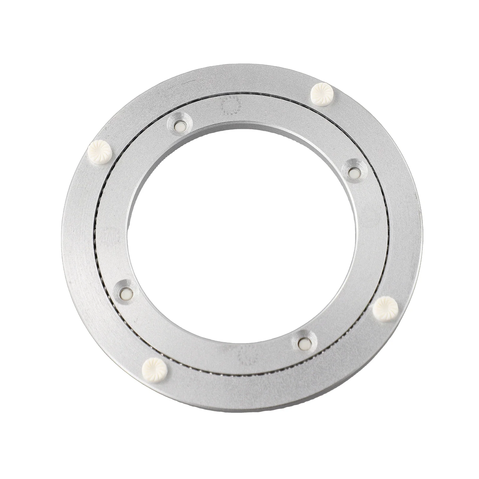 WORDFUN Zware Aluminium Roterende Lager Draaitafel Luie Susan Ronde Draaitafel Lager 360 Graden Roterende Stille Met Siliconen Zuignap Kussen Voor Glas, Graniet Of Hout Keuken Ding Tafel