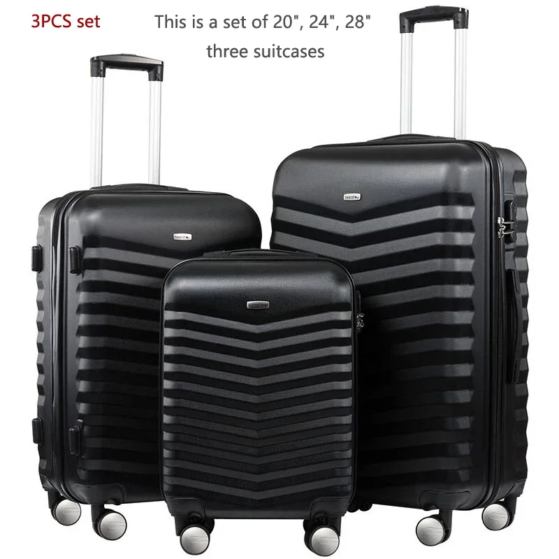 Maletas de negocios 24 28 pulgadas 20 pulgadas equipaje de mano Spinner maleta rígida ligera con cerradura para viajes de negocios
