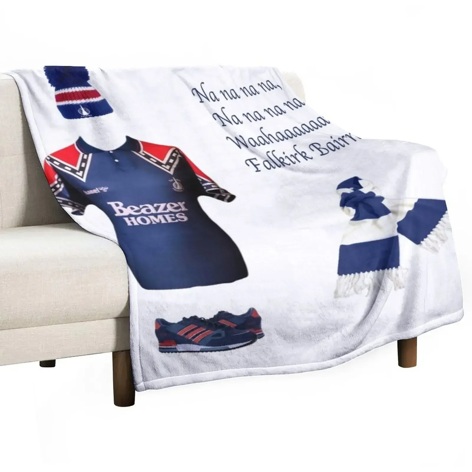 

Falkirk fc Throw Blanket Single For Sofa Thin Blankets