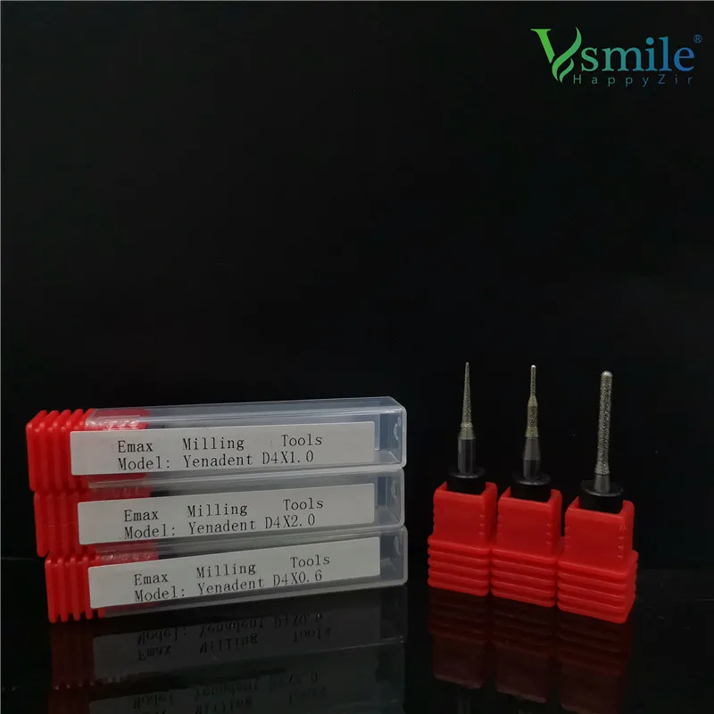 Emax Dental Lab Milling Tools Compatibile Con Yenadent D10/15/40 Machine In Cadcam Open System Per Litio Dilisitate