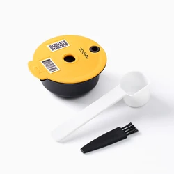 Stainless Steel Reusable Coffee Capsule Pods - Eco-Friendly Refillable Filter (Plastic 200ML)