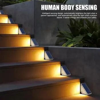 Curb Appeal Lights Led Outdoor Step Lights Waterproof TSolar Stair Lights Deck Light Auto On/Off For Stair Deck Front Step Front 1