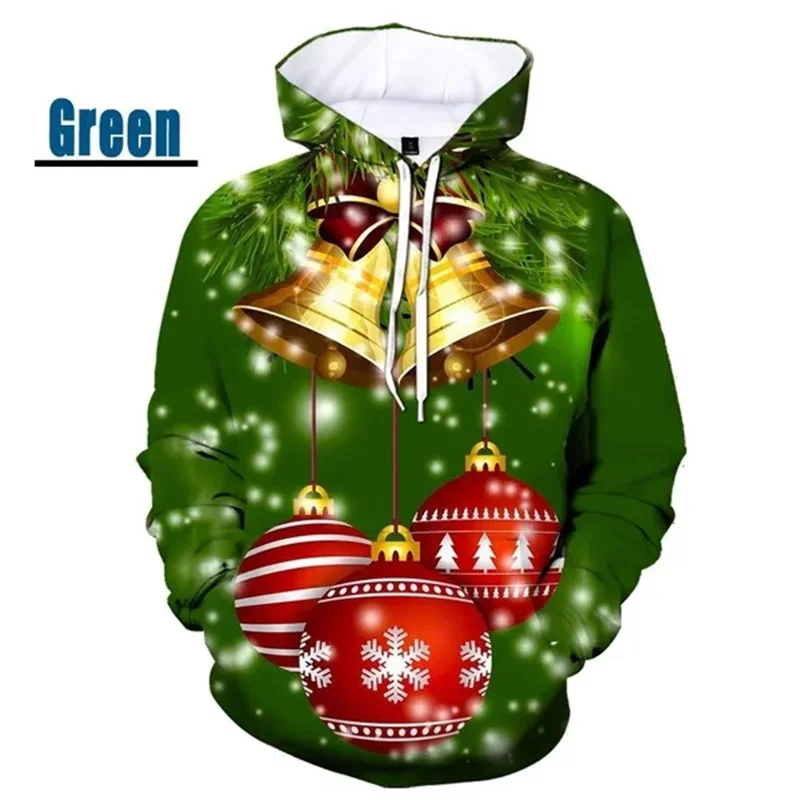 thumbnail image 1 of Sudadera con capucha con gráficos navideños para hombres, impresión 3D de Feliz Navidad, novedad en sudaderas y sudaderas, suéteres divertidos para niños, moda para mujeres, 1 of 4