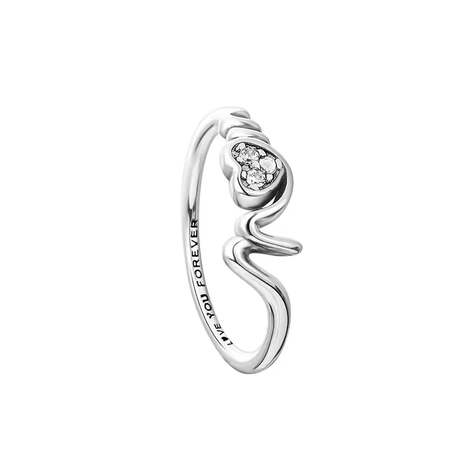 2025 New 925 Sterling Silver Shiny Classic Square Crown Heart-shaped Ring Exquisite Luxury Charm Jewelry Holiday Surprise Gifts 5