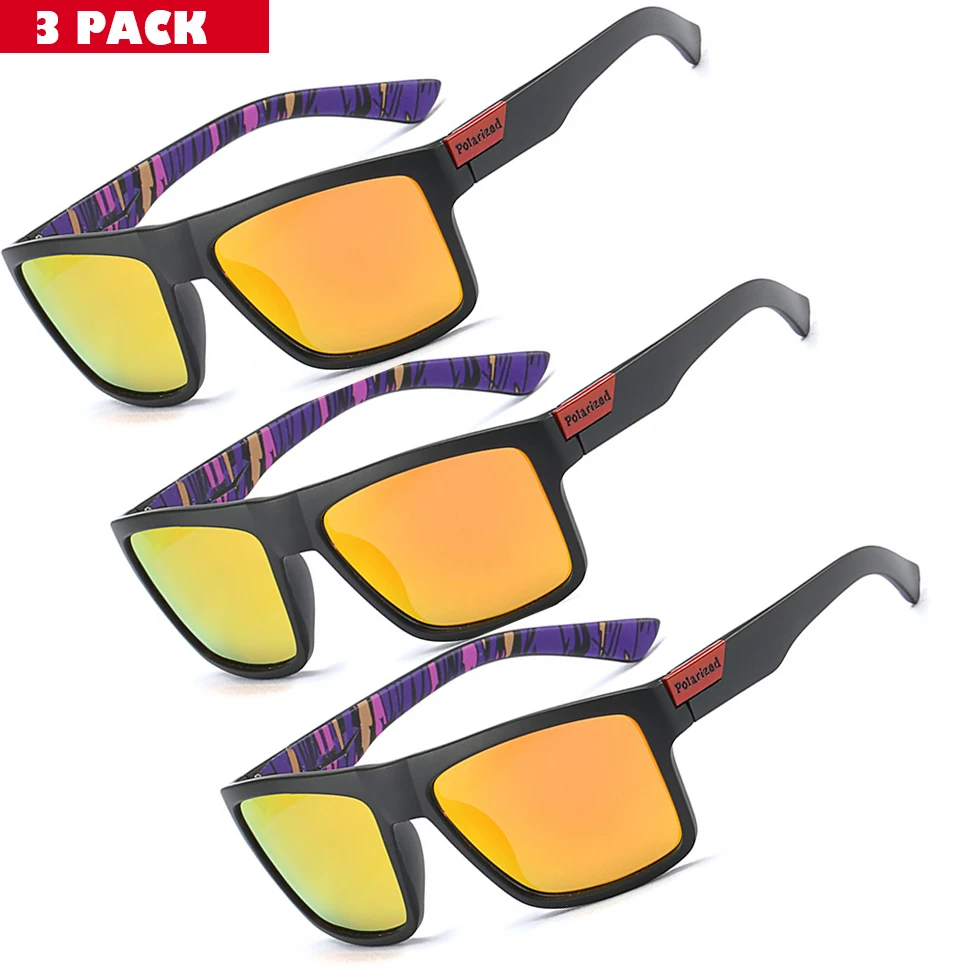 Cycling Sunglasses Square Outdoor 3-PACK