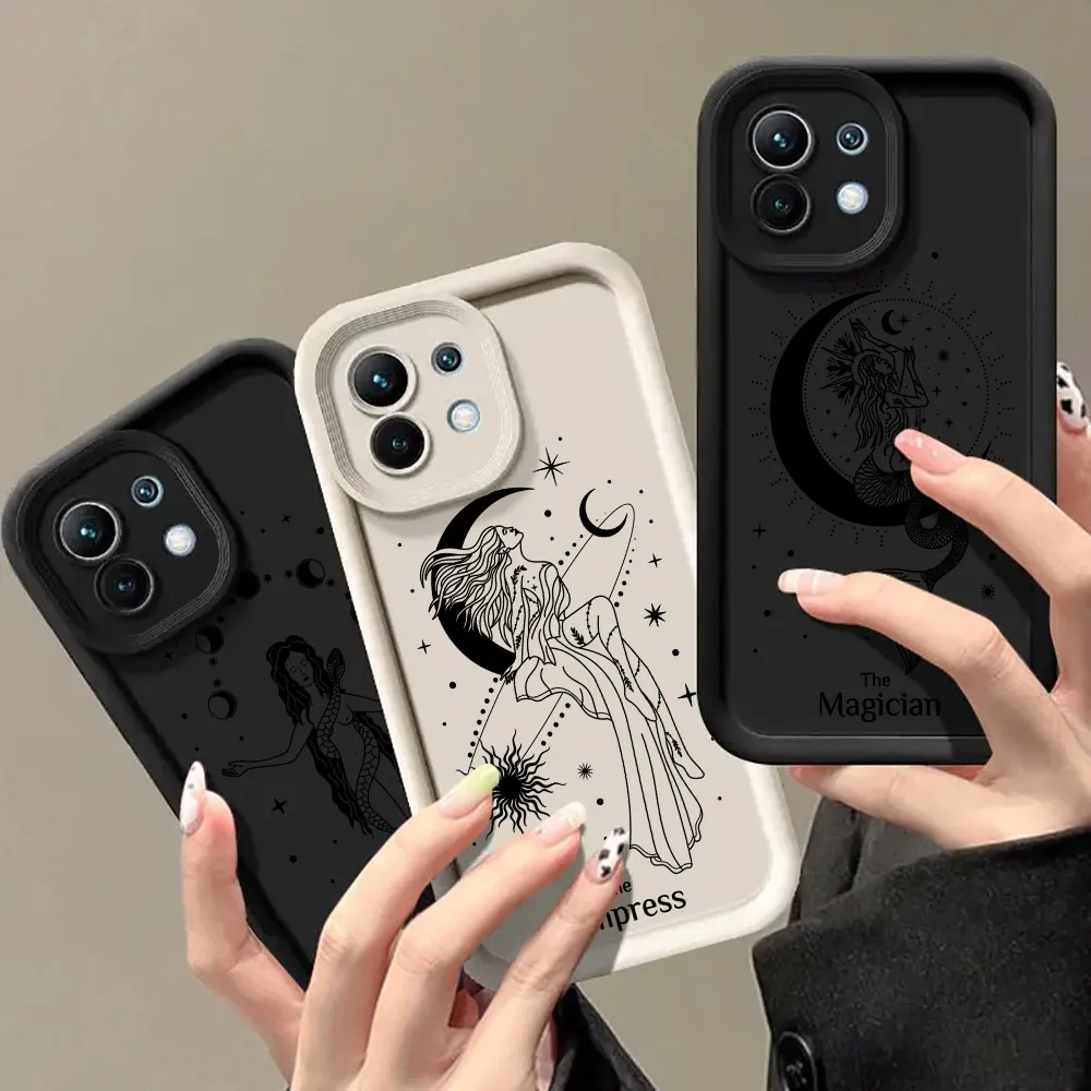 Mystical Tarot Card Phone Case Design: The Empress, High Priestess, and Magician