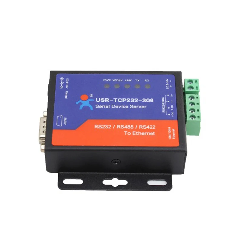 산업 자동화 컨트롤러 USR-TCP232-306 TCP IP - RS232 RS485 RS422 - 이더넷 LAN 변환기