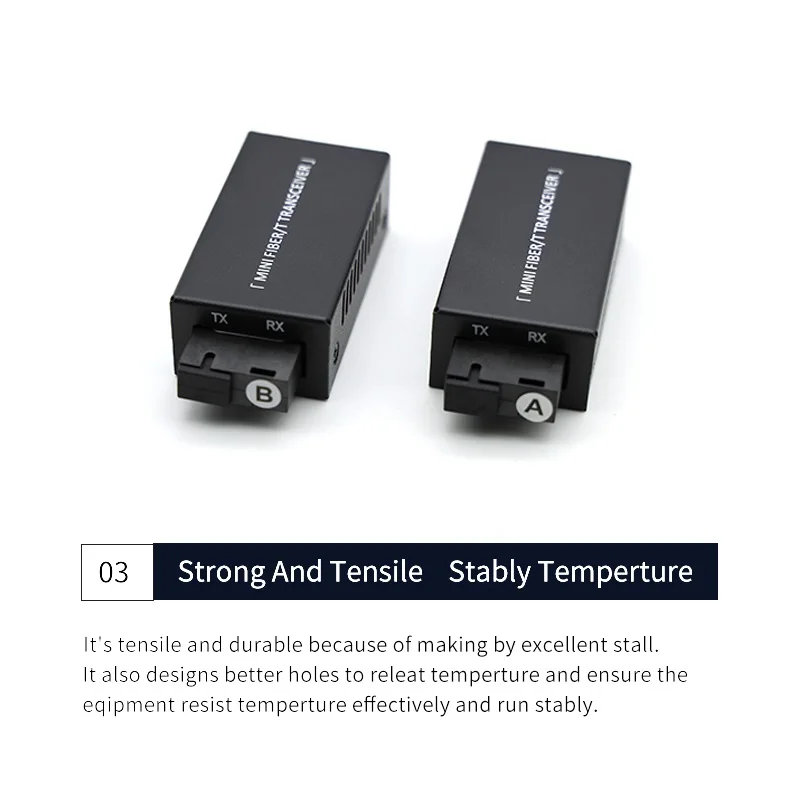 1 Pair Gigabit 10/100M A/B SC Ethernet Fiber Switch Media Converter Rj45 Optic Transceiver 25KM fibra Switch with Power Supply